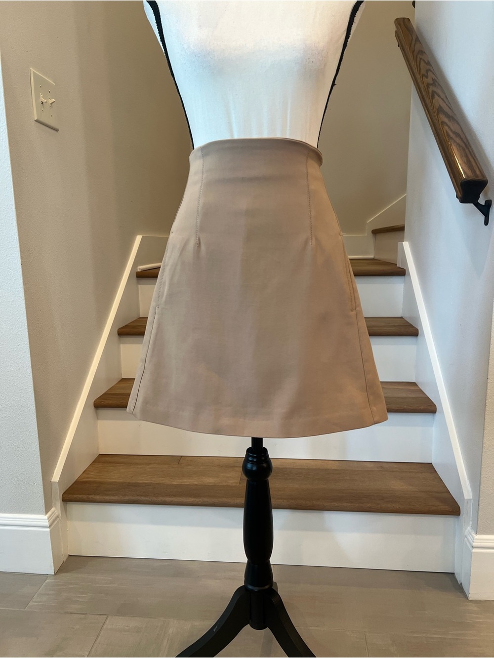 Zara Tan A-Line Mini Skirt